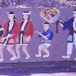 岐阜県多治見市笠原町公民館前秋祭り